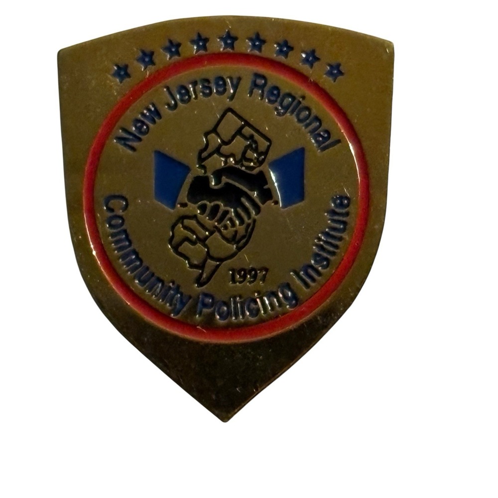 New Jersey Regional Community Policing Institute 1997 Pin Lapel Tie Tack Hat Pin